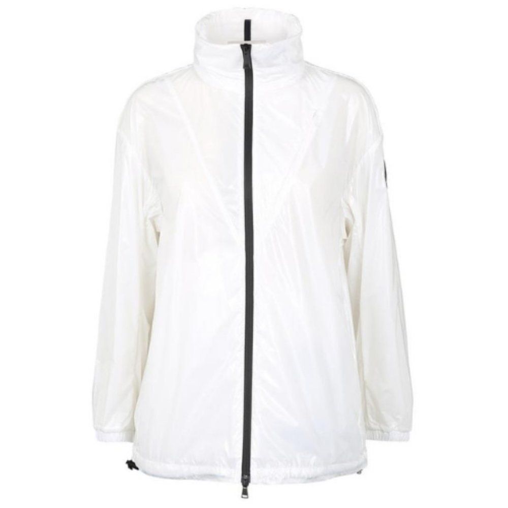 Moncler Men's White Long Sleeve Full Zipper Bomber Jacket Size 2 US medi…